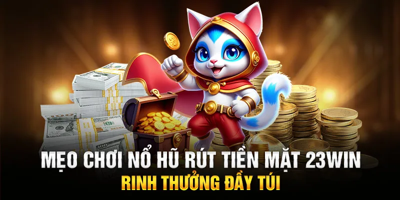 Mẹo chơi nổ hũ rút tiền mặt 23WIN rinh thưởng đầy túi